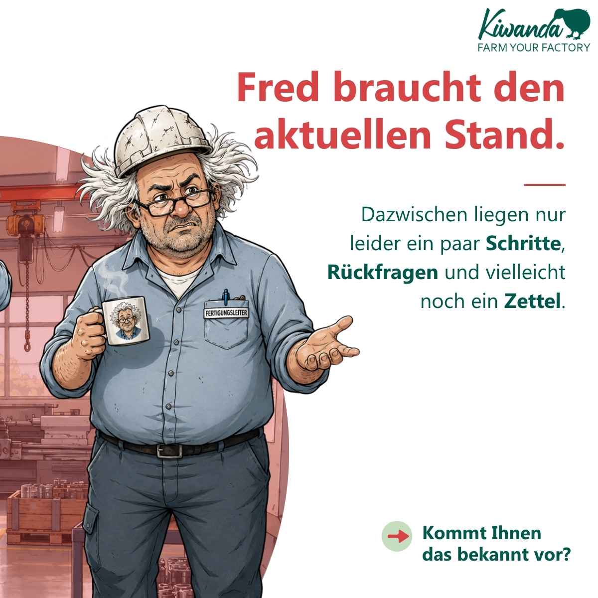 Wie weit ist Auftrag 4711?