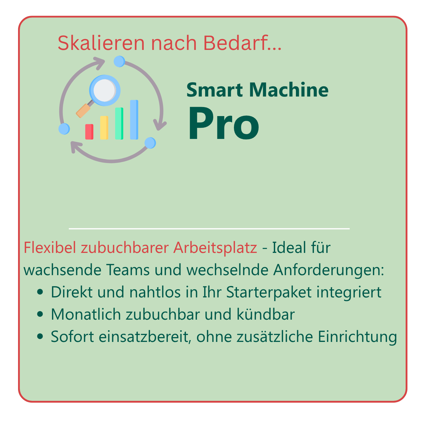 "Smart Machine PRO" weiterer Arbeitsplatz