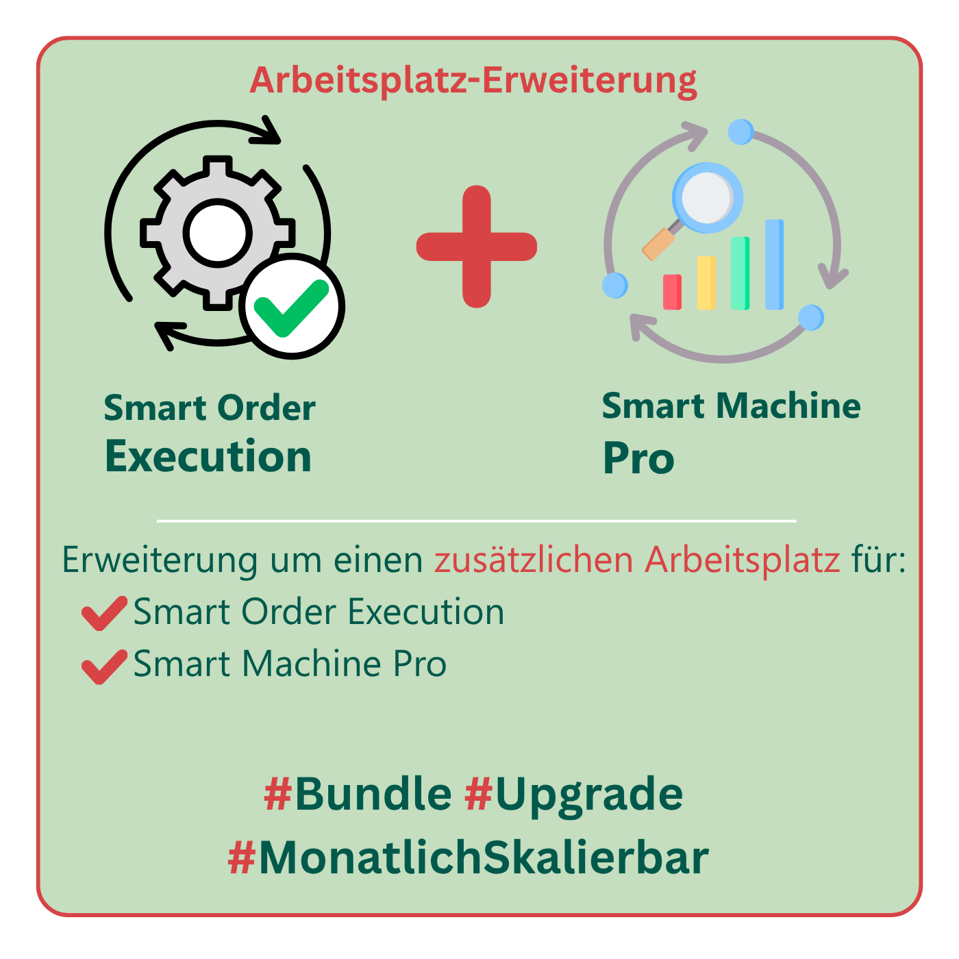"Smart Order Execution & Smart Machine Pro" weiterer Arbeitsplatz