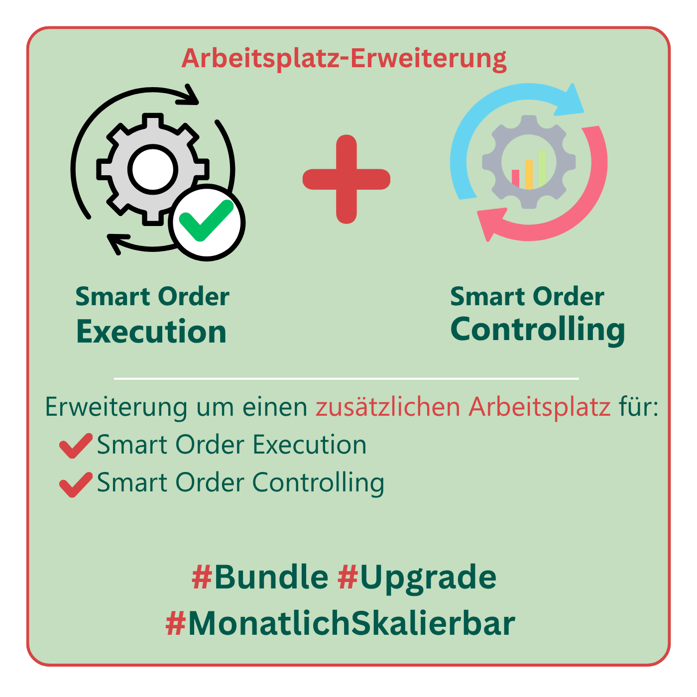 Smart Order Execution & Smart Order Controlling weiterer Arbeitsplatz